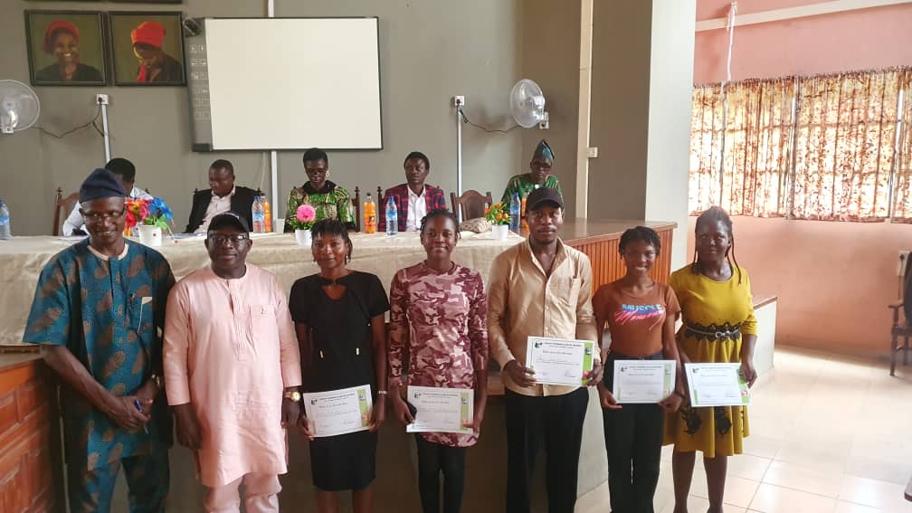 Dr. Kolawole Lawal. Chairman  Association of Tourism Practitioners of Nigeria oyo state chapter inducted executive members of oyo state 